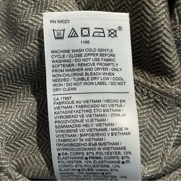 ATHLETA Delaney Herringbone Fitted Women’s Leggings Bluff Gray Size Medium - Picture 7 of 10